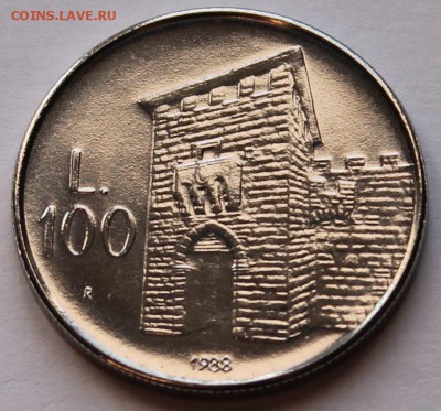 Сан Марино 100 лир 1988. ТИРАЖ - 143 000. - 6