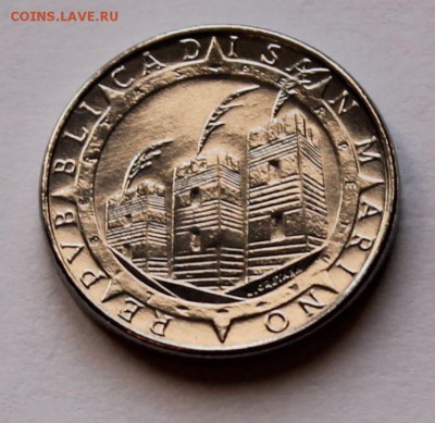 Сан Марино 100 лир 1992. ТИРАЖ - 45 000. - 12