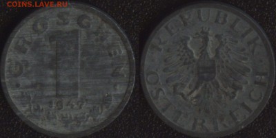 Австрия 1 грош 1947 до 22:00мск 01.12.17 - Австрия 1 грош 1947 =95