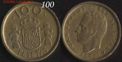 Испания 100 песет 1992 до 22:00мск 01.12.17 - Испания 100 песет 1992