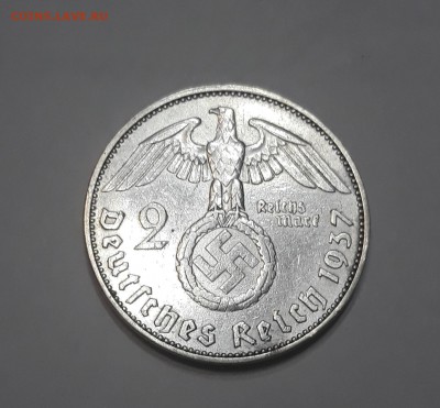 2 рейхсмарки (reichsmark) 1937 года, Серебро - 20171123_205500_cr