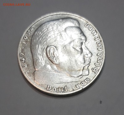 2 рейхсмарки (reichsmark) 1937 года, Серебро - 20171123_205440_cr