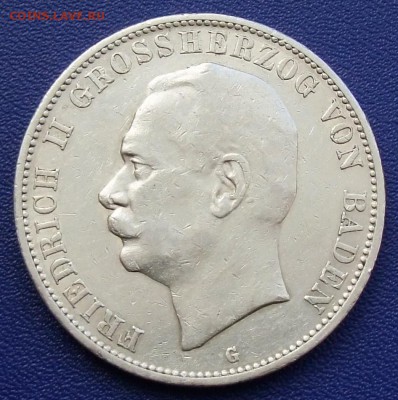 Баден. 5 марок 1908. До 30.11.17. - Baden-5-1908.JPG