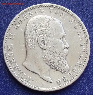 Вюртемберг. 5 марок 1903. До 30.11.17. - Württ-5-1903.JPG