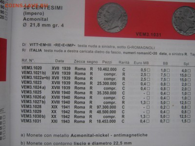 Италия 20 чентезимо 1939-1940, 1942 - гурт и диаметр - IMG_4226
