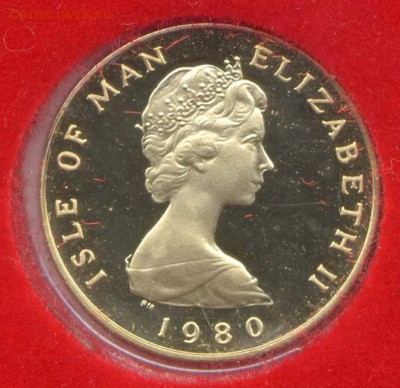 Кошки на монетах - Мэн-1980-золото-2