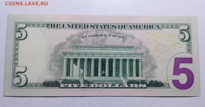 5 долларов США 2013 без обращения до 01.12.17 22:10 - 5$ (1)