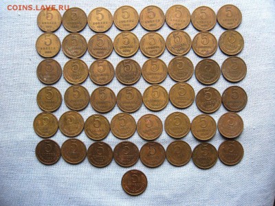 1,2,3,5 копеек 1961-1991г.г(193шт.) до 01.12 - 7.JPG