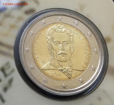 2 евро 2014 Сан-Марино Джакомо Пуччини с 200 руб! до 4.12.17 - IMG_6208-04-10-17-12-14.JPG