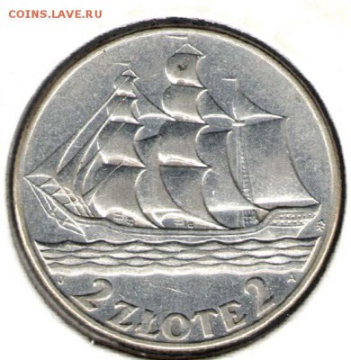 Польша, 2 злотых 1936 (корабль). С 600. До 01.12 - 023