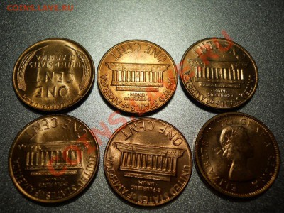 5 монет США по 1 центу !!!UNC!!! + бонус.До 20.03.2011 21-00 - Другое освещение 2.JPG