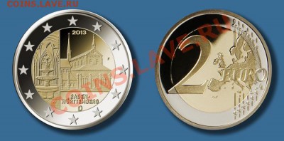 2 евро Германия 2013, 2014, 2015 - 2BadenWrttemberg20131318