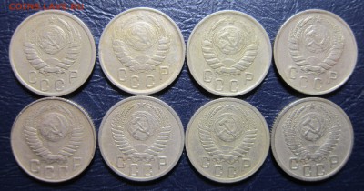 15 копеек 1941-52гг.(погодовка-8шт.) до 2.12 в 22.00 - 15к41-2
