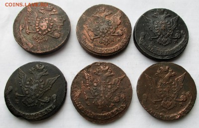 12 монет по 5 копеек 1759 - 1792. ОЦЕНКА. - 005.JPG