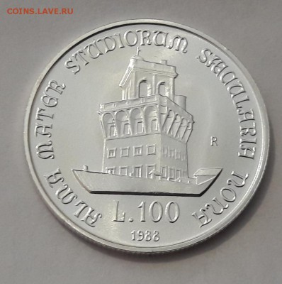 Италия 100 лир 1988 (университет) UNC до 04.12 22:00 - 20171111_135121