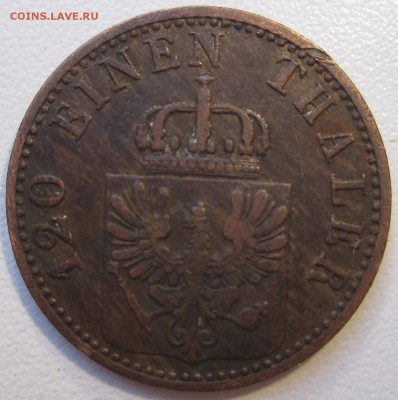 Пруссия. 3 Пфеннинга 1867 года. До 3.12.17 20.00 МСК. - 3 пфеннинга 1867 года. Пруссия. Реверс..JPG