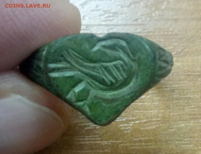 Кольцо старинное, птица в сердце до 03.12 - P71130-160902(1)