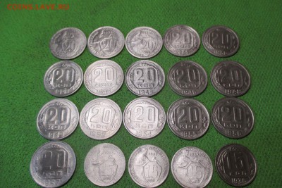 Ранний никель без повторов 46 шт. с 1931-1957год - 2