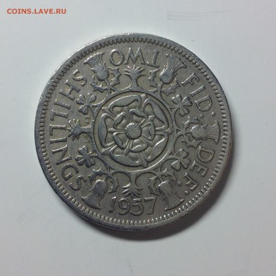 АНГЛИЯ. 2 ШИЛИНГА. 1957г. № 2. - 4 (6)