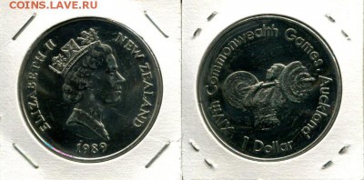 Н.Зеландия 1$ 1989 спорт штанга до 05.12.17 22-00 мск - NZ 1$ 1989 XIV Com.games w.lifter