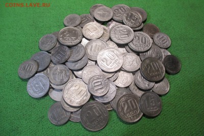 90 ранних никелевых монет с 1931-1957 год. - 1