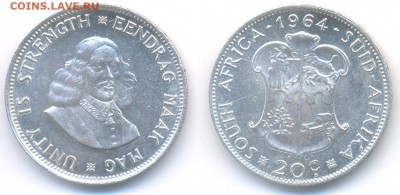 С РУБЛЯ_ ЮАР 20 центов 1964 (Рибек) до 09.12.17 22:00 МСК - 170808_23