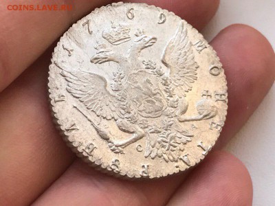 1 рубль 1769 года СПБ-ТI-СА. Состояние AU. До 07.12.17. - 7AC3ECCE-20EC-4B6A-B1C2-8837335DEEDA