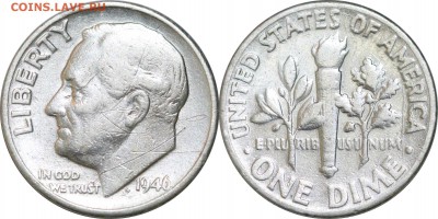 10 центов 1946. США, до 7.12.17 в 23.00 мск.. - 338.JPG
