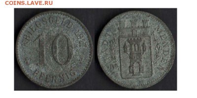 Кригсгельд 10 пфенниг 1917 Менден до 08.12.17 в 22-10 - 10пфен1917Менден