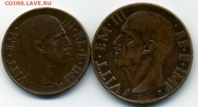 Италия 5 и 10 чентезимо 1936г. Не частые. - хх785