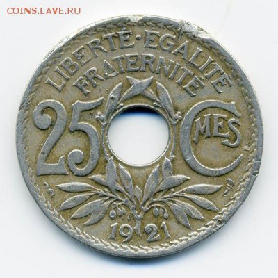 Франция 25 сантимов 1921 - Франция_1921-25сантимов_Р