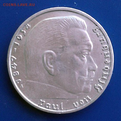 3-й Рейх 2 марки 1939 А - 3й-Рейх_1939А-2марки_Р