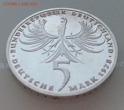 ФРГ 5 марок 1978 Нейман - ФРГ_1978-5марок_Нейман_2А