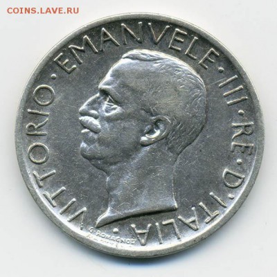 Италия 5 лир 1927 - Италия_5лир-1927_А