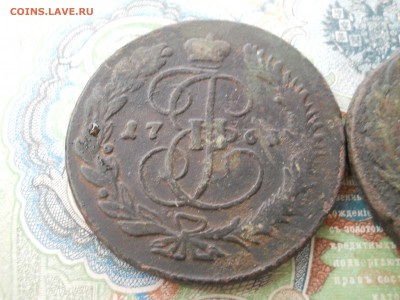 Два пятака Елизаветы и Екатерины 1761 1763 ММ - DSCN6974.JPG