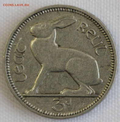С 1 РУБ. ИРЛАНДИЯ 3 пенса  1933г. ЗАЯЦ   до 13.12 в 22-00 - IMG_0008