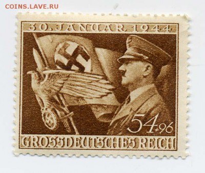 3-й Рейх 1944 Новый почтовый стандарт - почта-марка_3йРейх-1944_новый-стандарт_лицо