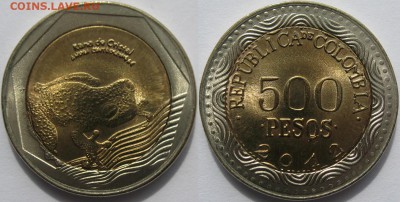 Колумбия 500 песо 2012 до 10.12.2017 22:00:00 мск - Колумбия_500п_2012.JPG