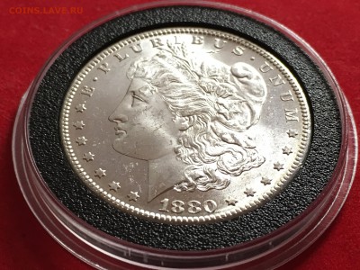 Морган (unc),1880. - 06019C53-E868-47DC-ABDD-DE7E2889FA5A