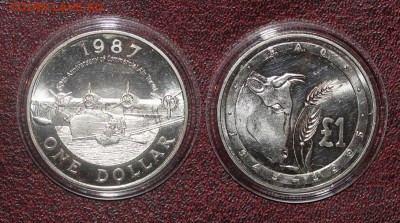 Бермуды 1$ 1987г Самолет, КИПР 1 фунт 1995г Бык, на оценку - IMG_5889.JPG