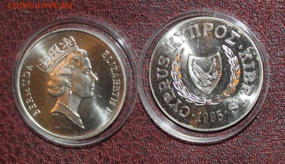 Бермуды 1$ 1987г Самолет, КИПР 1 фунт 1995г Бык, на оценку - IMG_5873.JPG