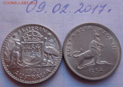 Австралия  1 флорин 1954,1963 г  2 шт  до 14.12  в 22-00 мск - DSC08407.JPG