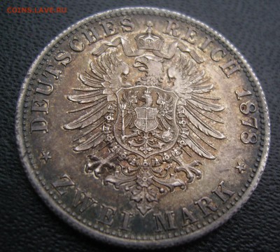 2 марки 1878 Гамбург - аверс