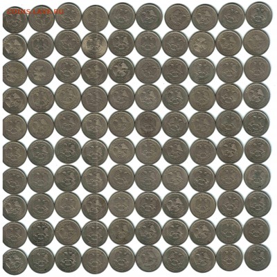 1 РУБЛь 2009, СПМД, немагнитный, 100 штук - 2