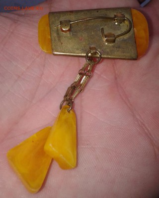 Янтарная брошь № 2 - Фото-1901 (2)