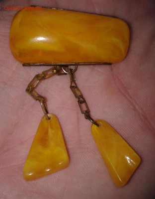 Янтарная брошь № 2 - Фото-1900 (2)