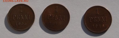 1 пенни 1905, 1915 г. и 1916 г.До 13.12.2017 22.00 по МСК - 05-16