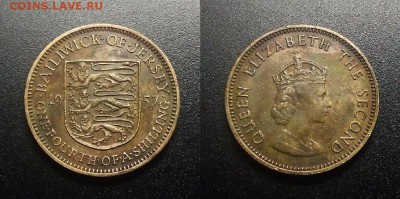 МОНЕТЫ МИРА 12-17 - Джерси - 0,25 шиллинга (1957) №4