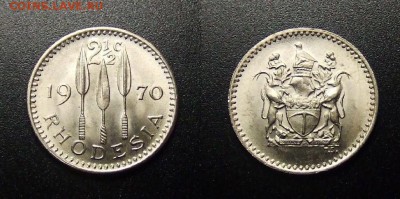 МОНЕТЫ МИРА 12-17 - Родезия – 2,5 цента (1970) №2