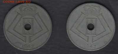Бельгия 25 сантимов 1920, 1920, 42, 43 до 12.12.2017 22-00 - Бельгия 1р(3)